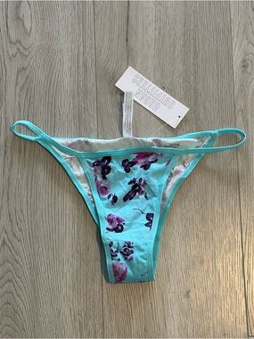 FREE!! UO Out From Under Blue Floral String Bikini Undies